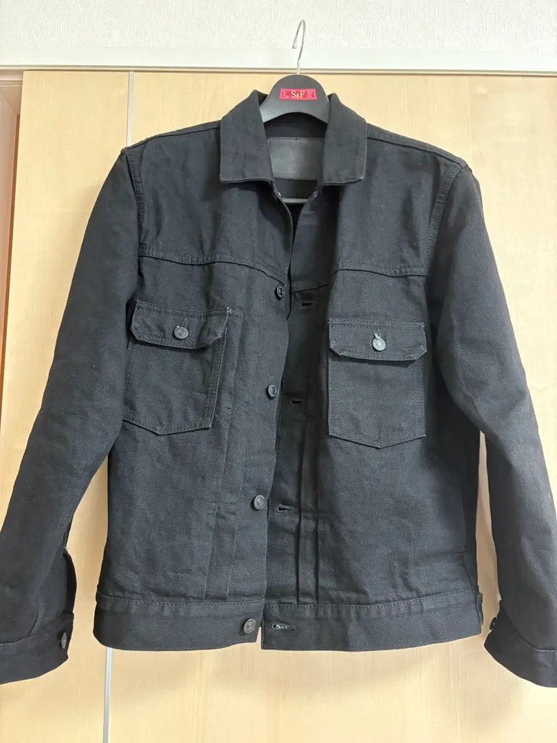美品　42　桃太郎ジーンズ　出陣レーベル　デニムジャケット　Gジャン ヴィンテージレーベル MOMOTARO JEANS 桃太郎ジーンズ #003