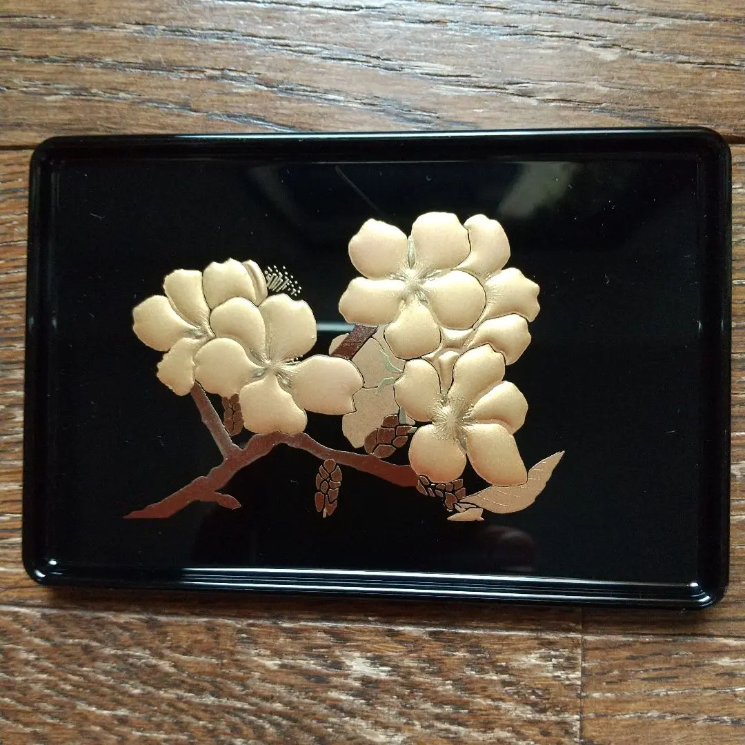 非売品 京蒔絵師 下出祐太郎 瀧文 漆酒杯 共箱