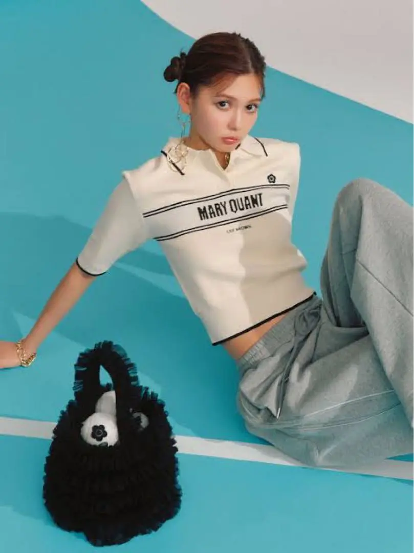 LILY BROWN×MARY QUANT】ポロニットプルオーバー LILY BROWN×MARY QUANT】ポロニットプルオーバー | リリー