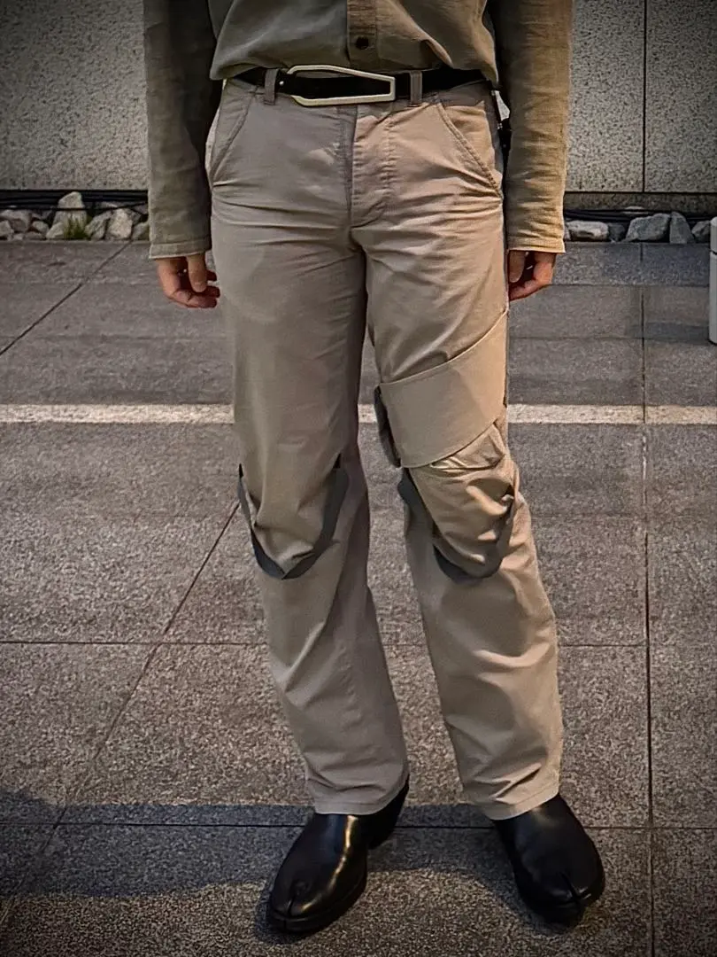 HELMUT LANG 本人期 ホワイト コットンパンツ size48 2003SS Helmut Lang ヘルムートラング インサイドアウト