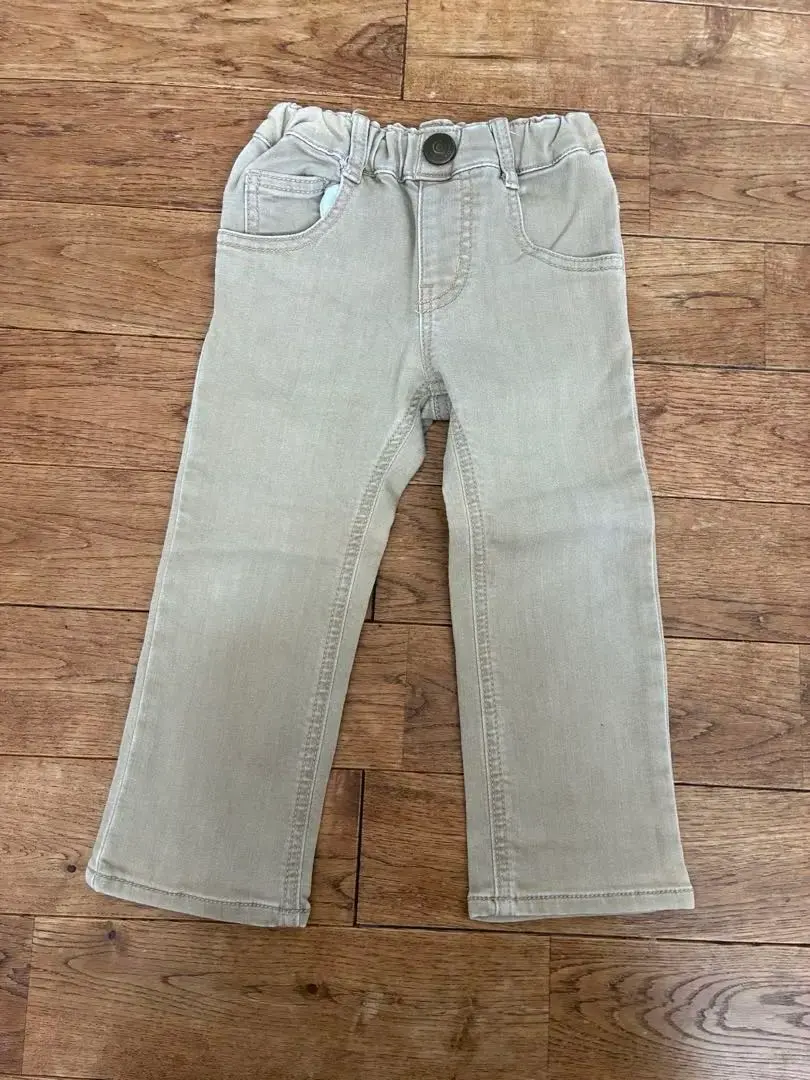 Moujonjon 長褲 95 公分 淺米色 的縮圖