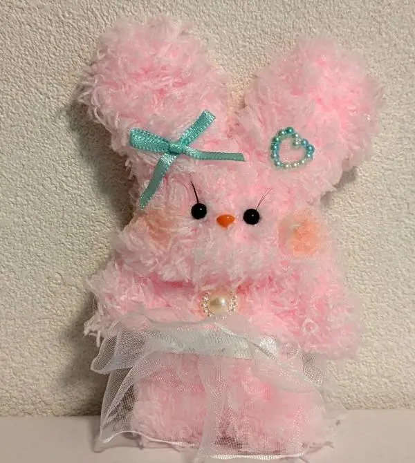 Thumbnail of Pink rabbit-shaped stuffed animal