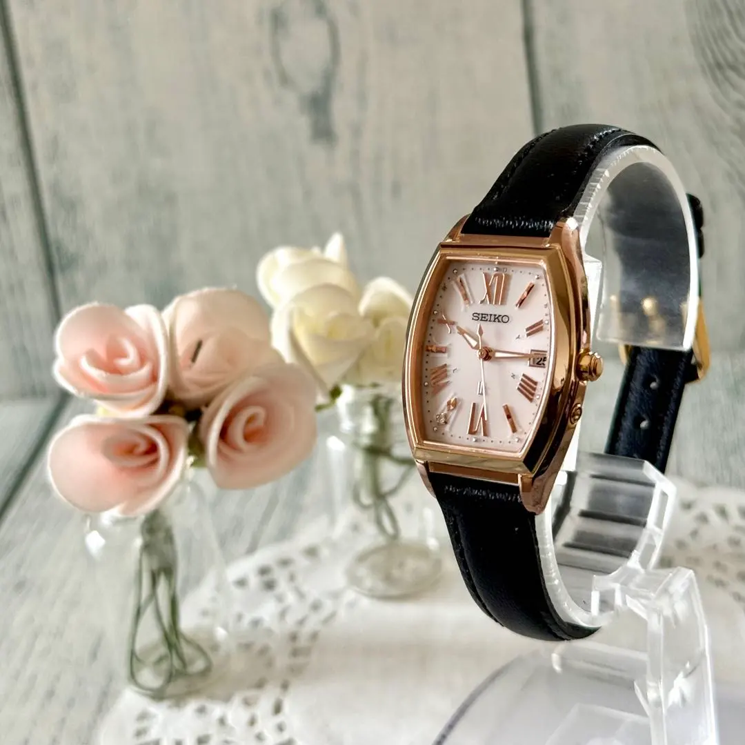Thumbnail of [Rare] SEIKO LUKIA Wristwatch 1B32-0AD0 Radio Wave Solar Tonneau-shaped