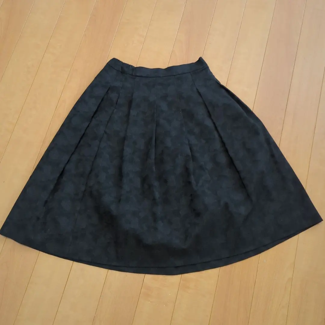 Thumbnail of Black flared skirt pleats