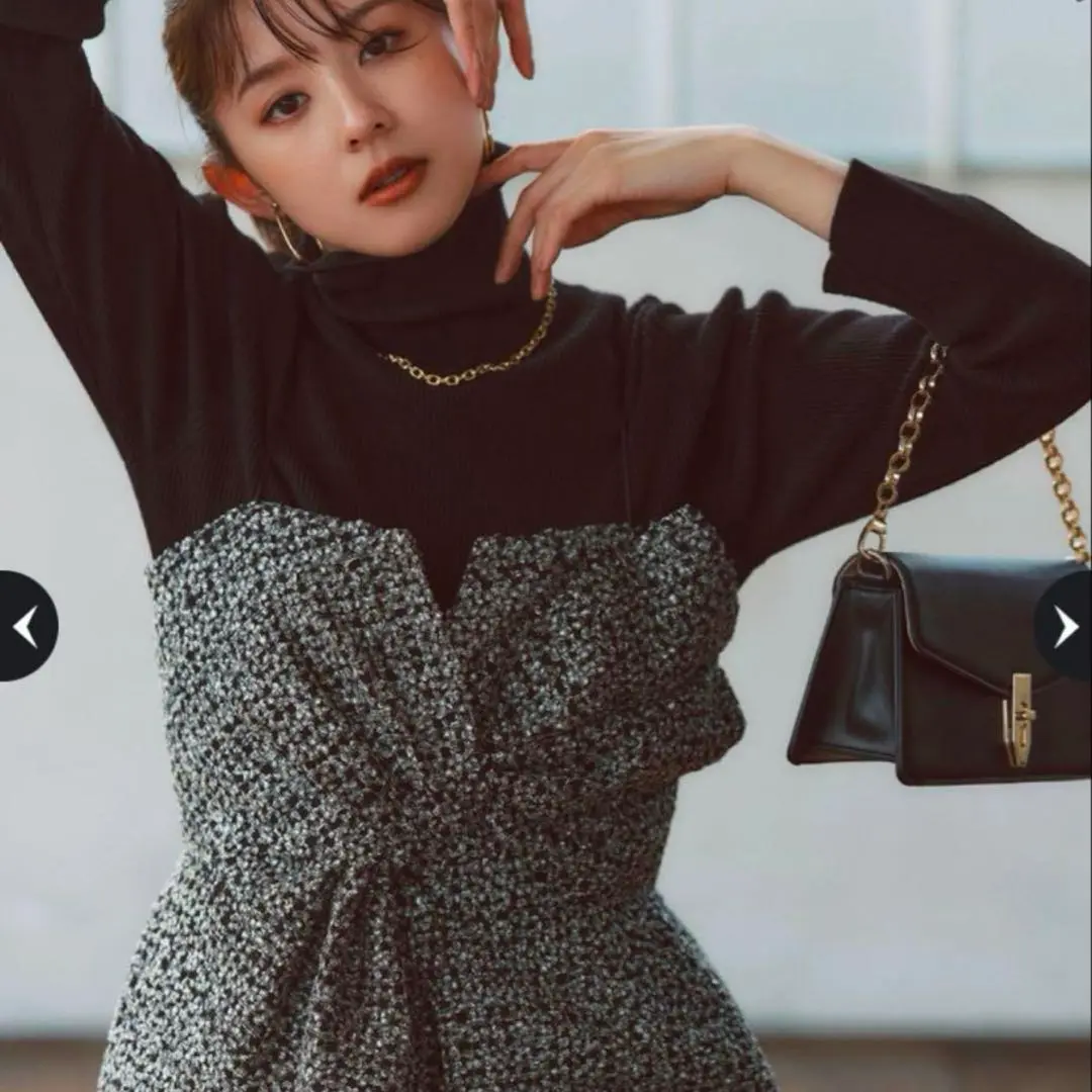 JUSGLITTY リボンビスチェ JUSGLITTY（ジャスグリッティー）の「リボンビスチェ（シャツ