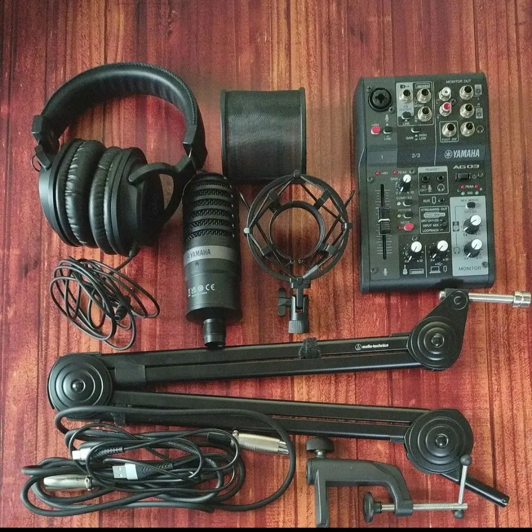ヤマハ yh-mt1、superlyx hd681b 2個セット Amazon | YAMAHA AG03MK2 W iPhone配信セット ミキサー / YCM01