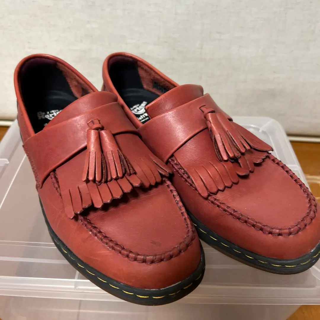 ○【美品】ドクターマーチン エジソン スタッズ レザー ブラウン