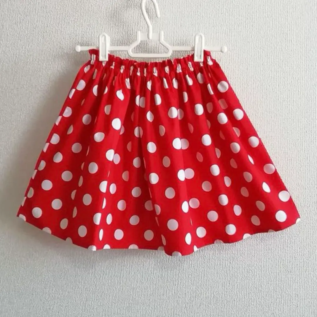 Thumbnail of 140 size polka dot skirt (volume type)