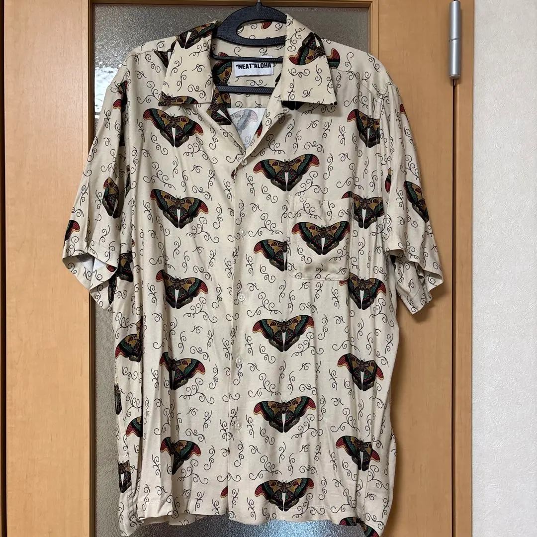 NEAT ALOHA ニートアロハ 長袖シャツ Mサイズ グリーン レオパード 1075000794050481_01_8988.jpeg