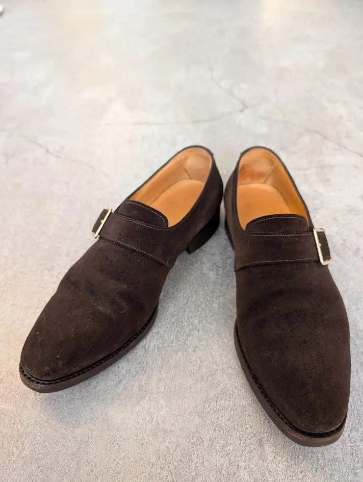 Oriental オリエンタルシューメーカー　スエード/ブラック/サイズ6.5 ORIENTAL オリエンタル 012 Plain toe Black (FG-3012) レザー