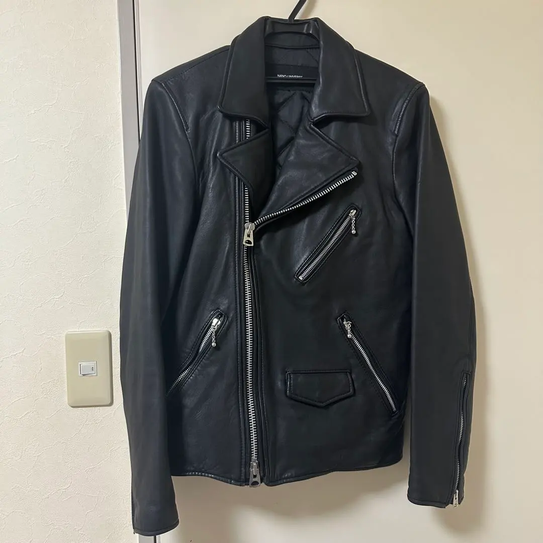 Thumbnail of NANO UNIVERSE Black Double Riders Jacket