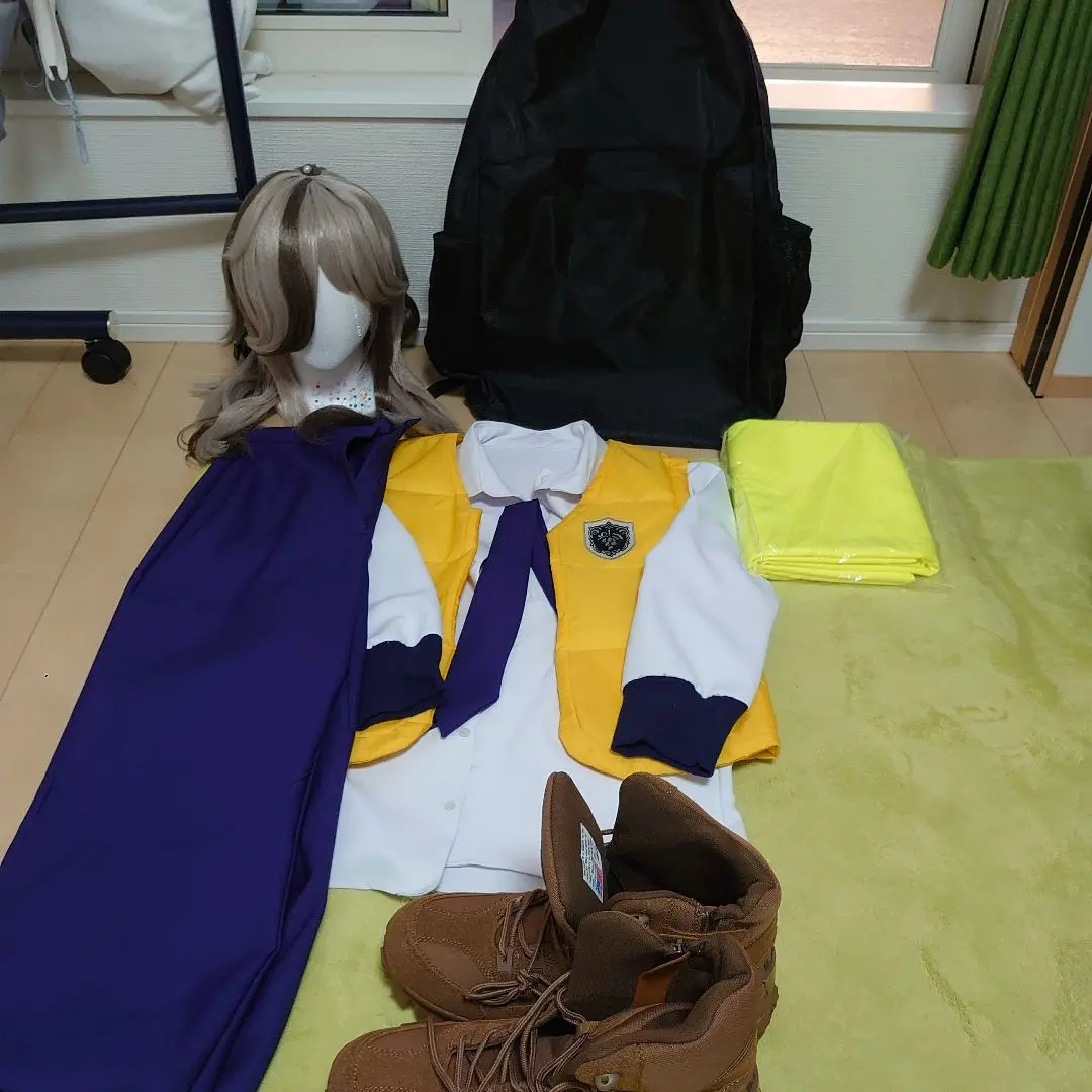 【値下げ】ポケモンSV　ペパー　コスプレ衣装　ウィッグ付き自作品 小物セット ポケモン SV ペパー先輩 コスプレ 衣装 ウィッグ - メルカリ
