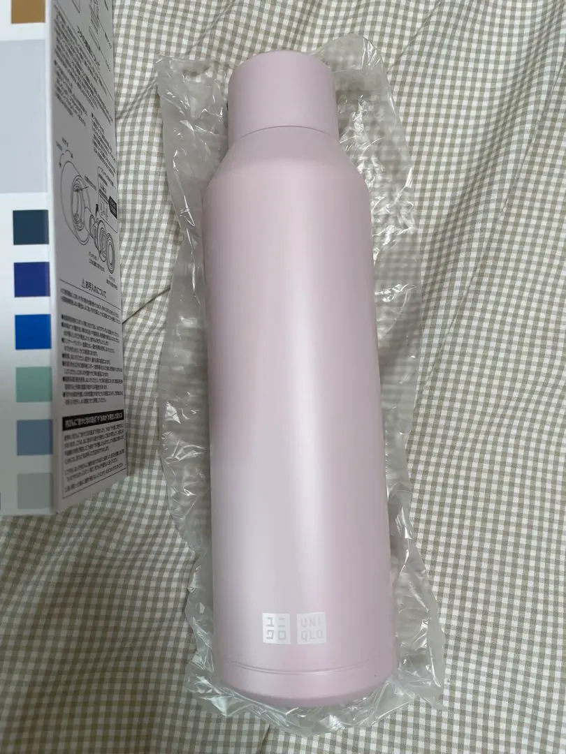 優衣庫 UNIQLO 碳酸飲料對應 不鏽鋼保溫瓶 粉紅色 感謝祭 的縮圖
