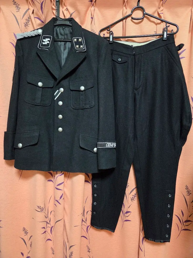 ドイツ軍　親衛隊　将校制服上下セット　レプリカ Amazon.co.jp: WW2 ナチスドイツ軍 SS 親衛隊 M32将校制服上衣