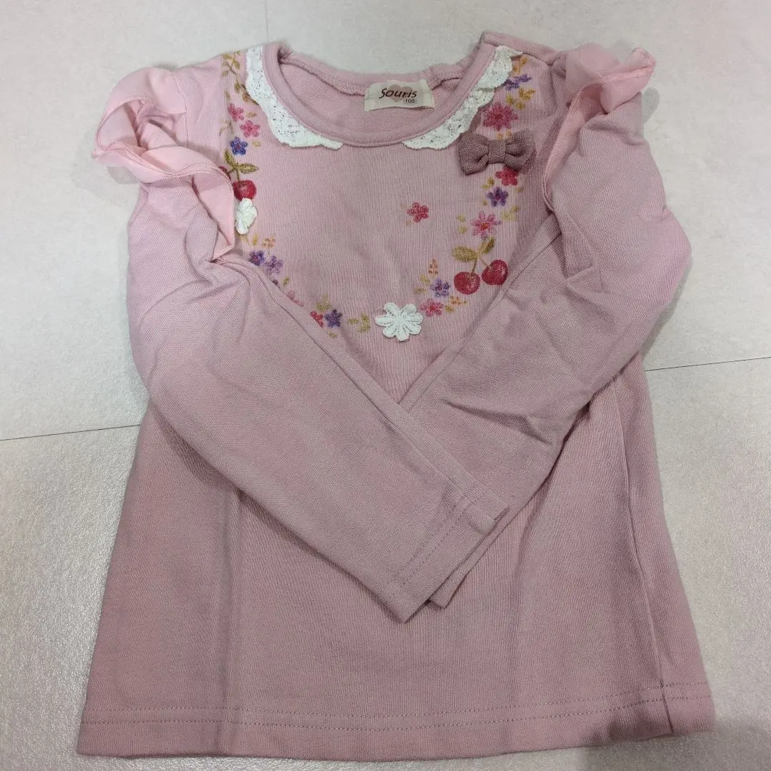 souris 粉紅色 長袖針織衫 100cm 的縮圖