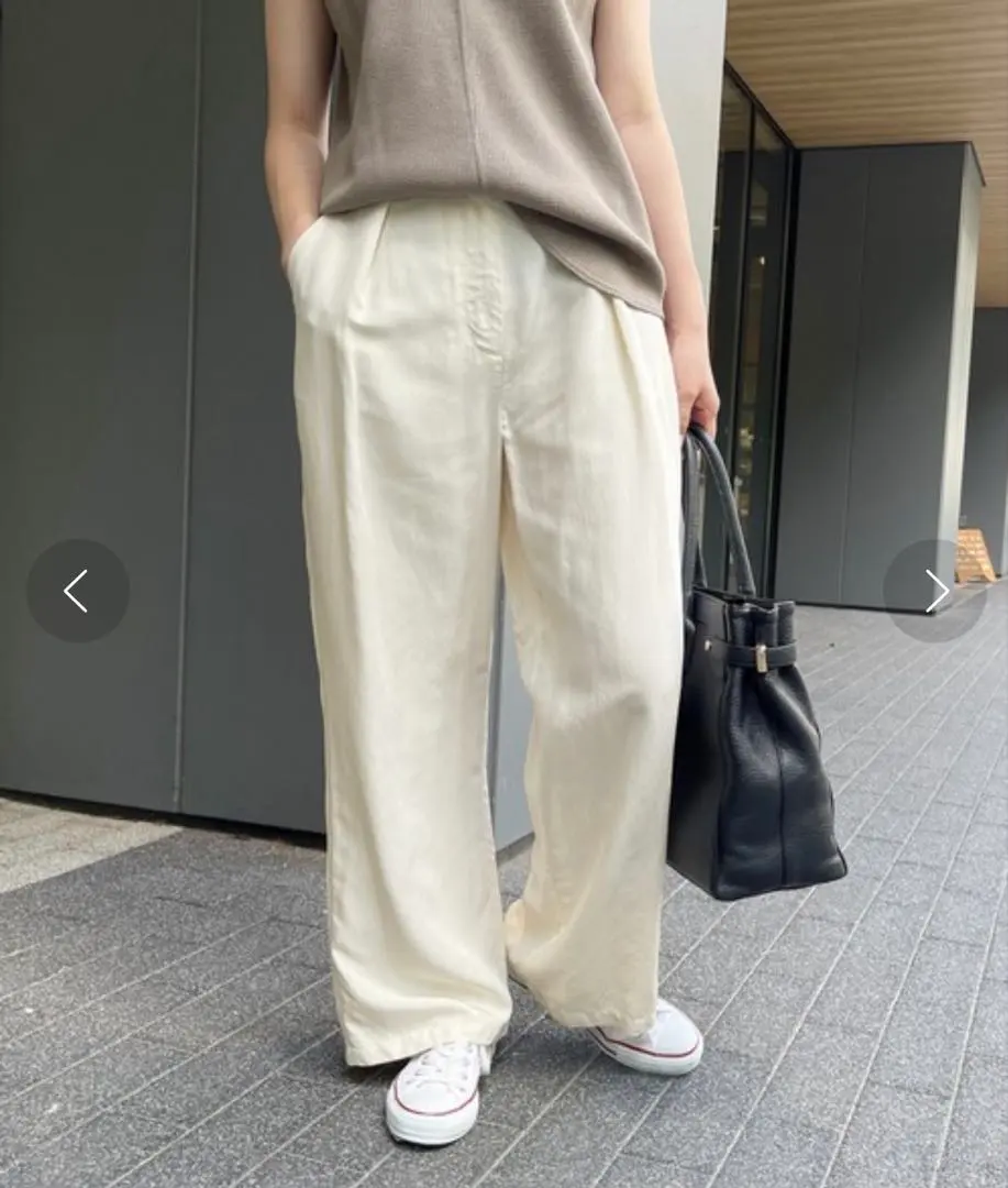 Thumbnail of Spick & Span Soft Drape Back Easy Pants - Ivory 36