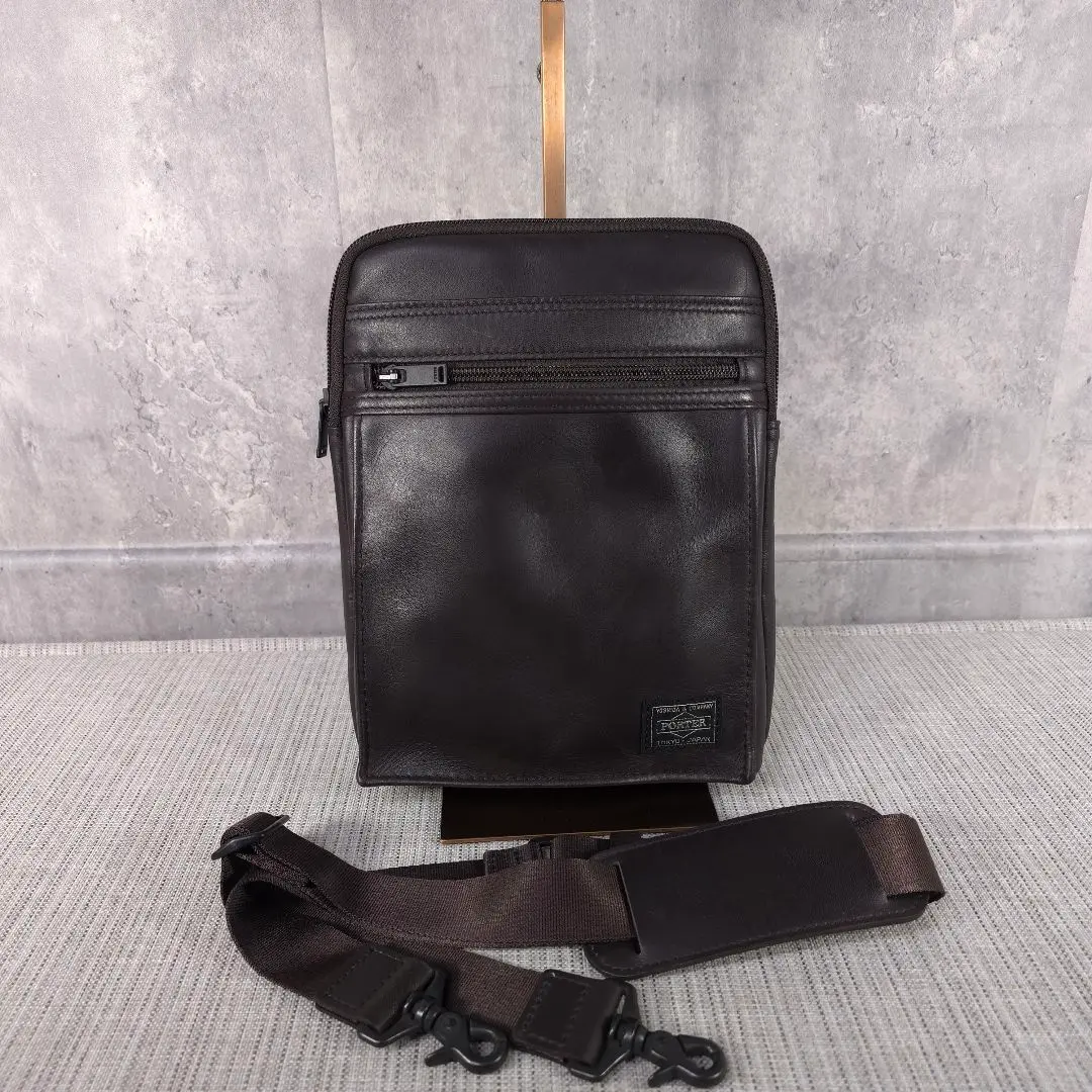 【美品】PORTER AMAZE アメイズ ショルダーバッグ レザー ブラック AMAZE（PORTER） ポーター アメイズ ショルダーバッグ 022-03791
