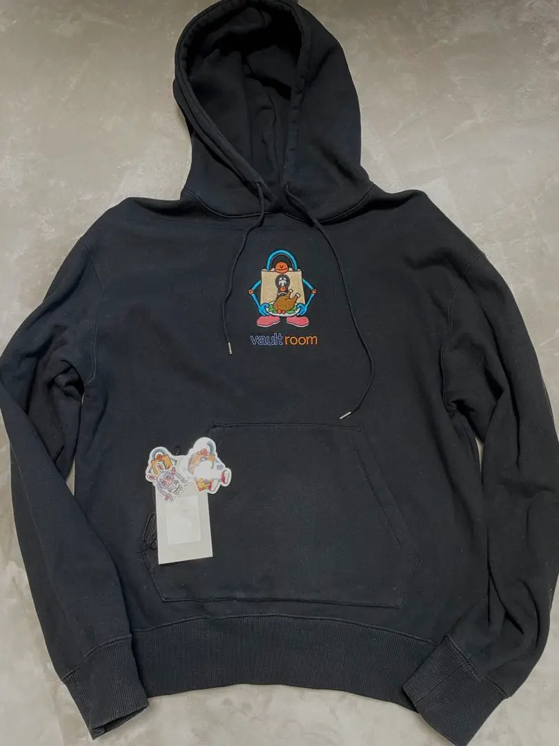 vaultroom CHICKEN HOODIE 兎田ぺこら 黒 Lサイズ VR × PEKORA HOODIE – VAULTROOM