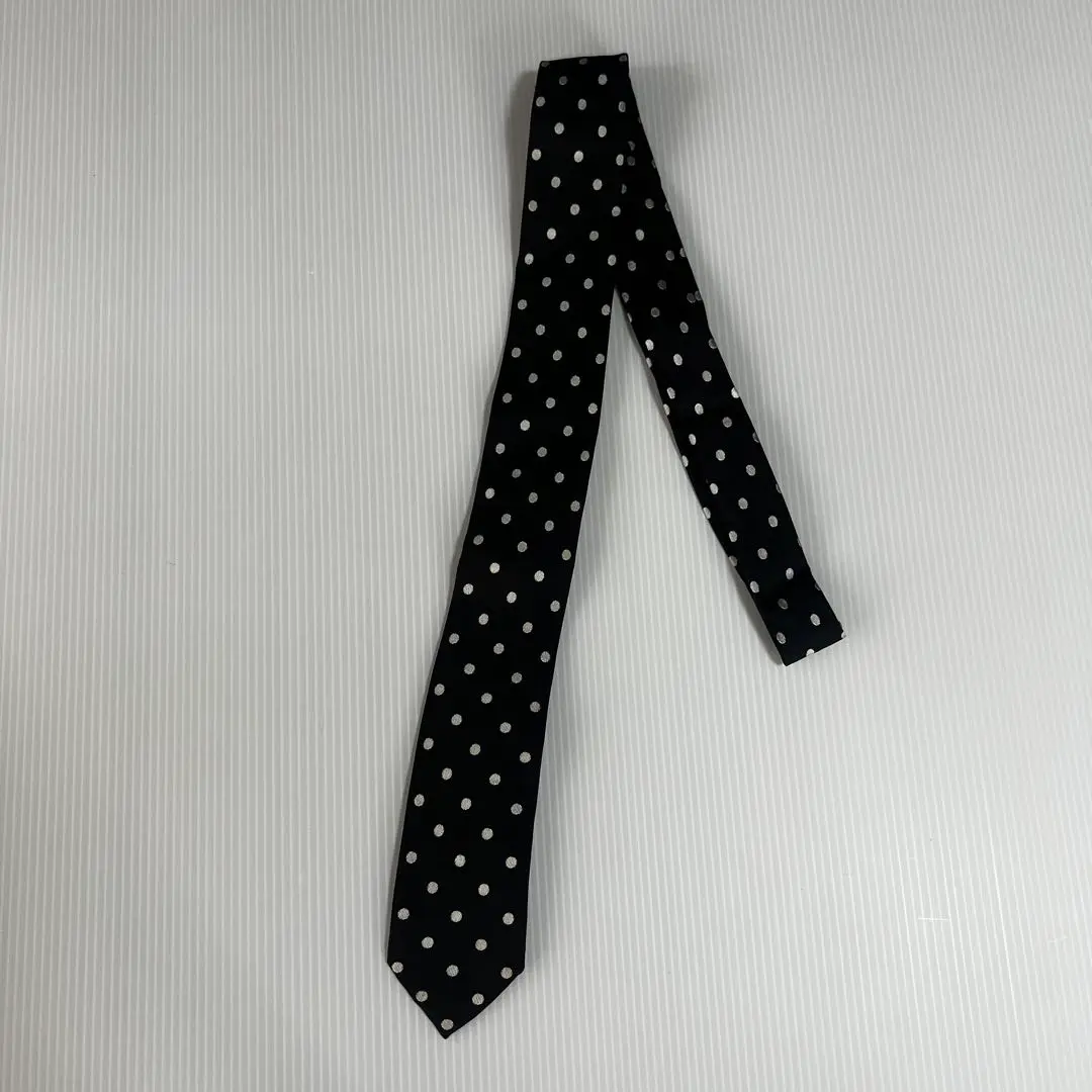 john lawrence sullivan ナロー ネクタイ ブラック SILK TWILL NECK TIE（ネクタイ）｜JOHN LAWRENCE SULLIVAN