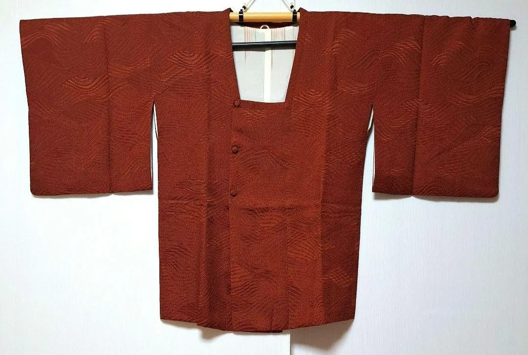 未使用品 正絹 縐綢 道行 羽織 和服外套 的縮圖