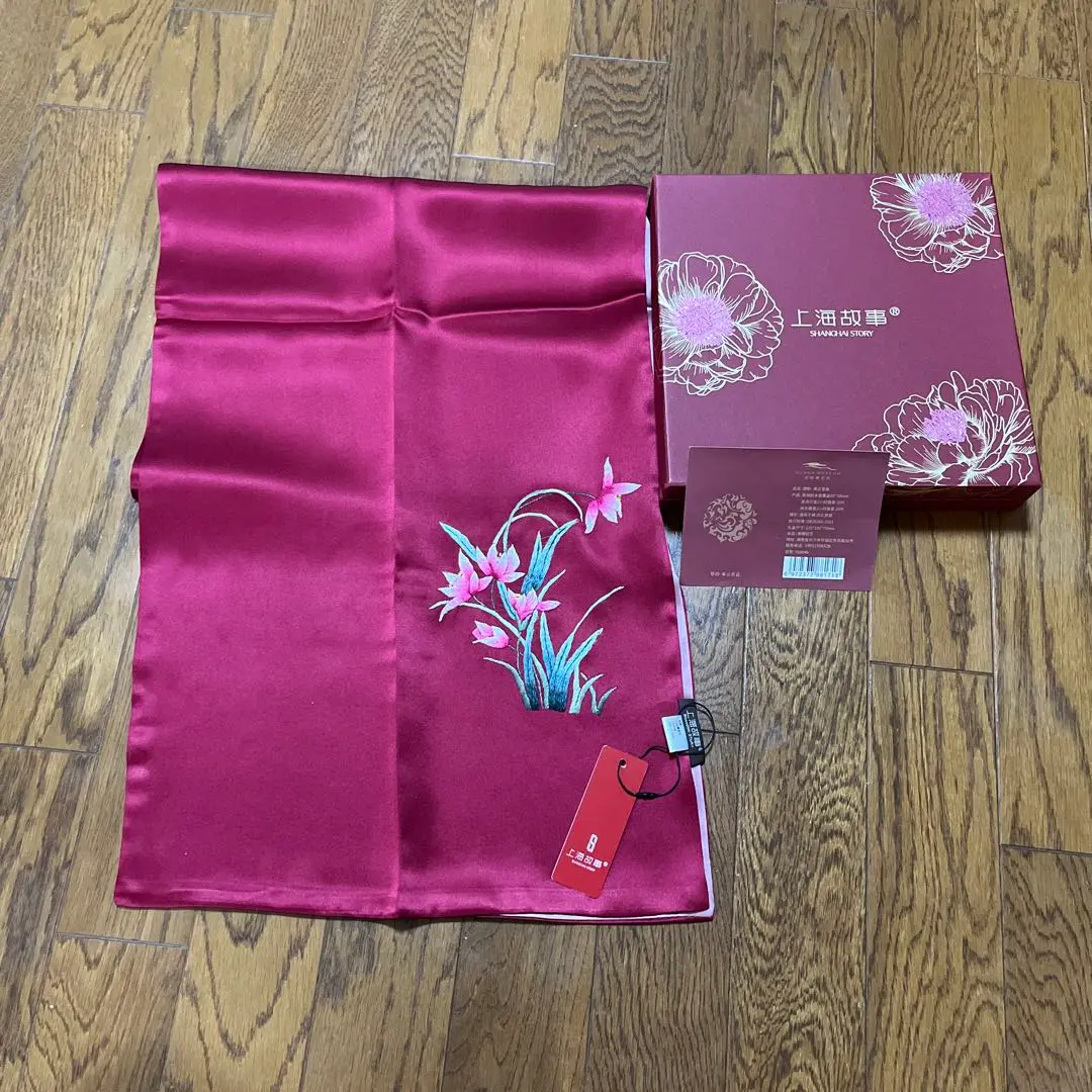 Amazon.co.jp: 上海故事 シルク絹 SILK100% ストールスカーフ