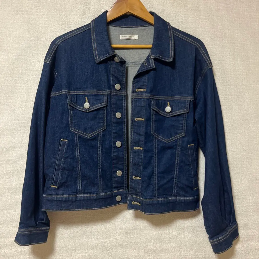 Thumbnail of WEGO Denim Jacket, Size L, Dark Blue