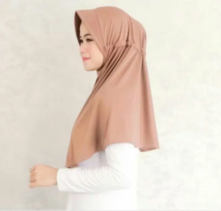 Thumbnail of Pink Spandex Jersey Instant Seal Curve Hood Hijab