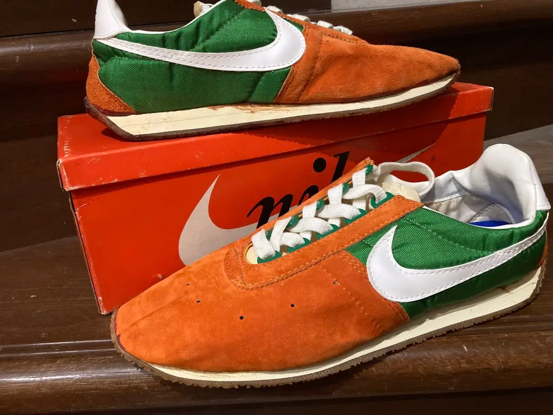 美品 09年製 NIKE STING VNTG ナイキ スティング ヴィンテージ US 10 28 オレンジ 白 緑 Yahoo!オークション - ナイキ 09年復刻 スティング VNTG 27.5cm NIKE S