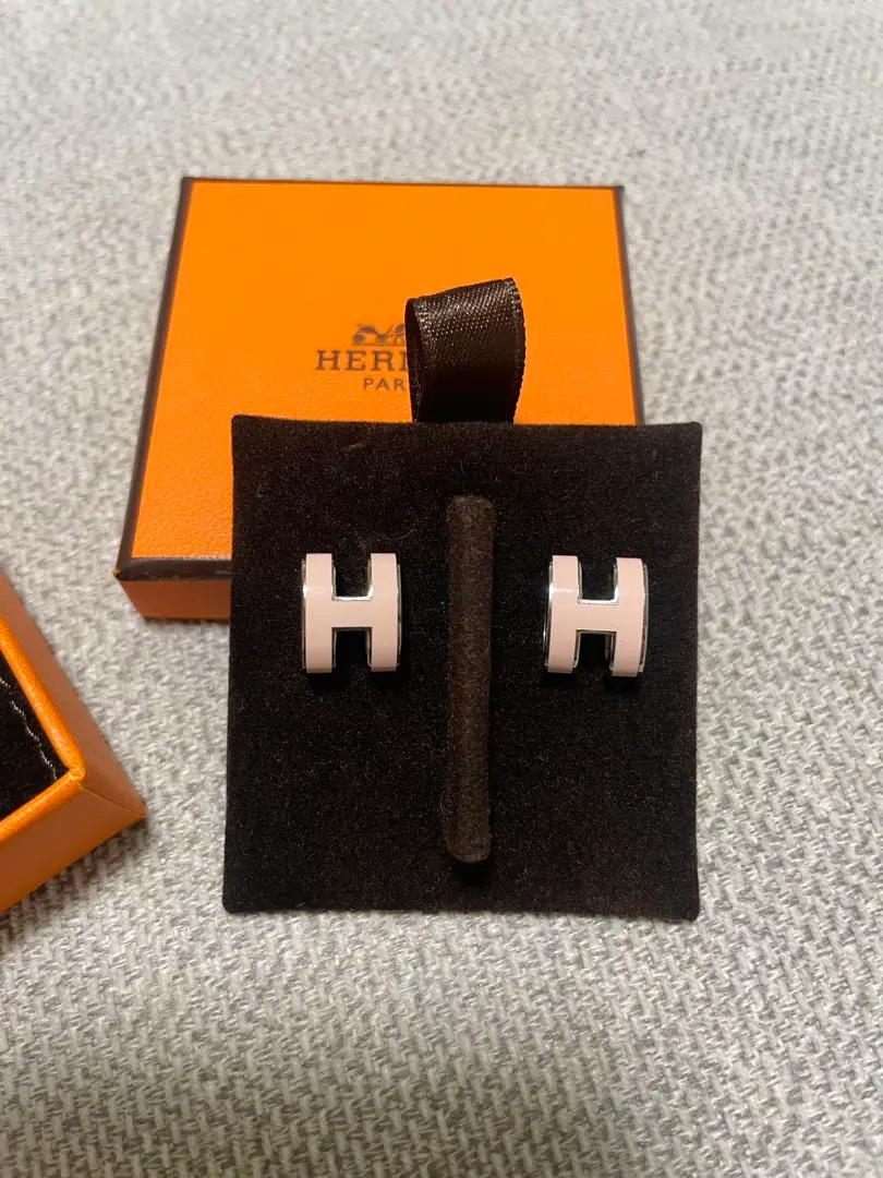 Thumbnail of [Price Reduced] HERMES Pop H Earrings, Pink