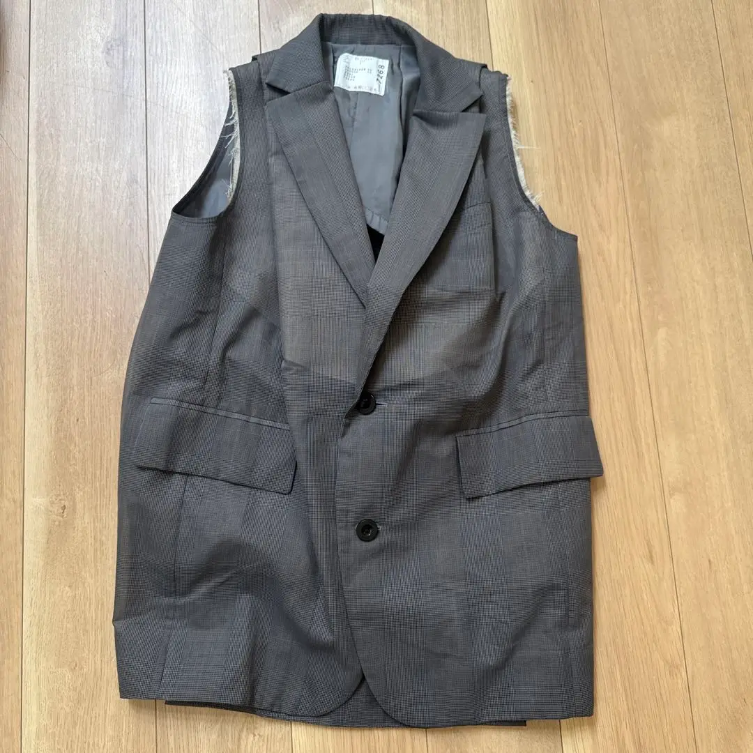 入手困難★sacaiサカイ★完売新品スーチングロングベストジレ 入手困難☆sacaiサカイ☆完売新品スーチングロングベストジレ
