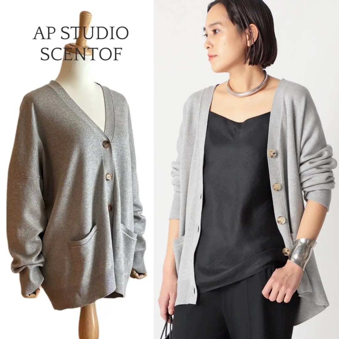 ☆hana☆さま専用 美品✨SCENTOF　22SS　シルキーニットカーディガン ☆hana☆さま専用 美品✨SCENTOF 22SS シルキーニット