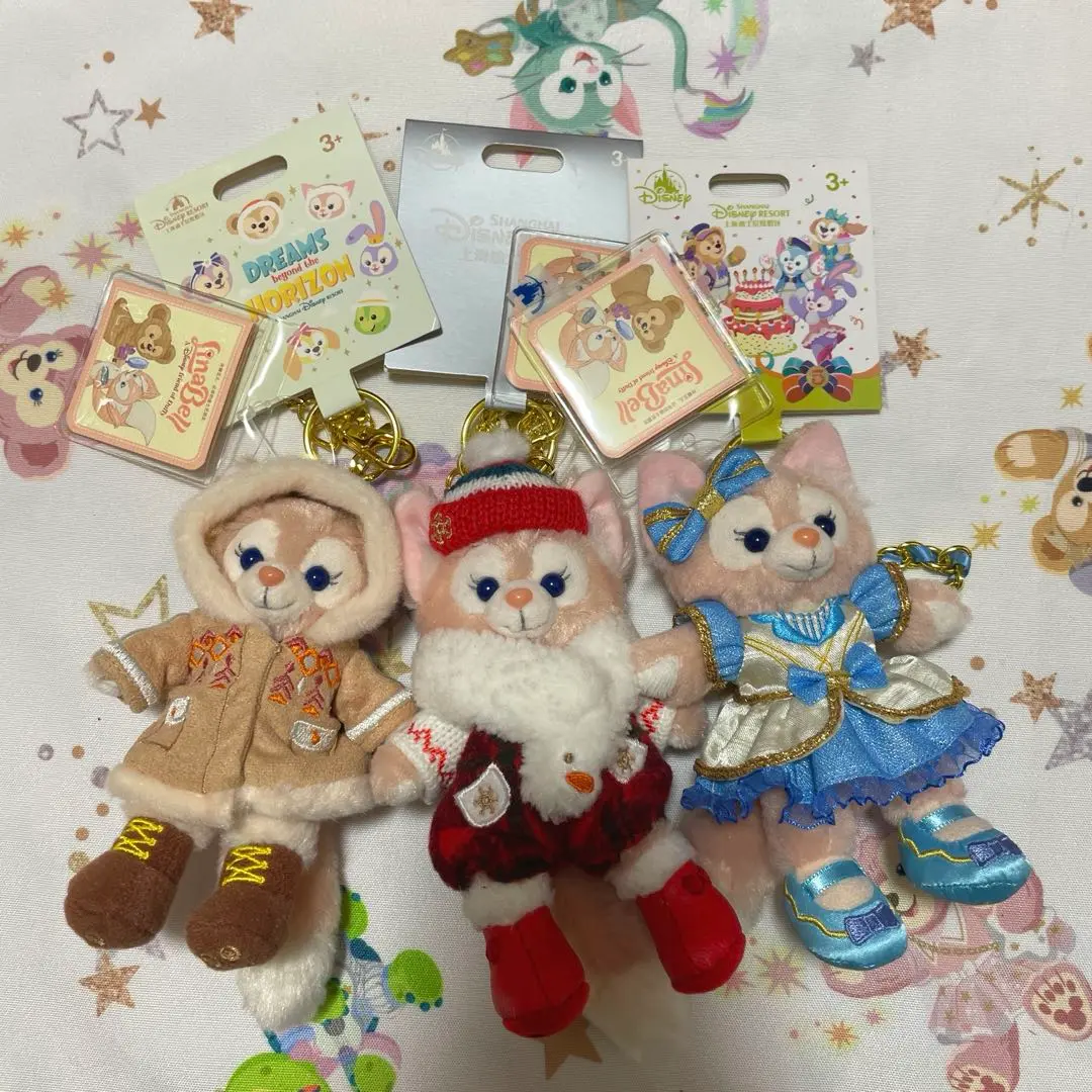 上海ディズニー・リーナベル・ぬいぐるみ　キーチェーンセット　5周年　日本未発売 楽天市場】上海＆香港ディズニー リーナベル・ぬいぐるみ・キー