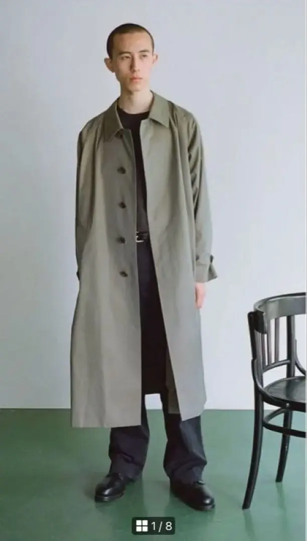 CIOTA 雙排扣大衣 COLM113M 卡其色 6 的縮圖