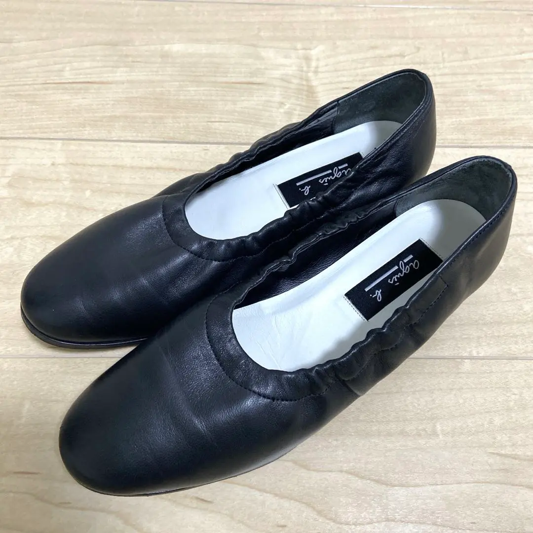 agnis b. バレエシューズ アニエスベー agnes b. レースアップシューズ （ブラック