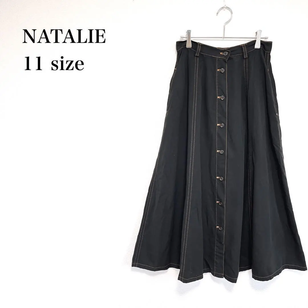Thumbnail of Natalie Long Flare Skirt 11 Front Button Casual Autumn Wear