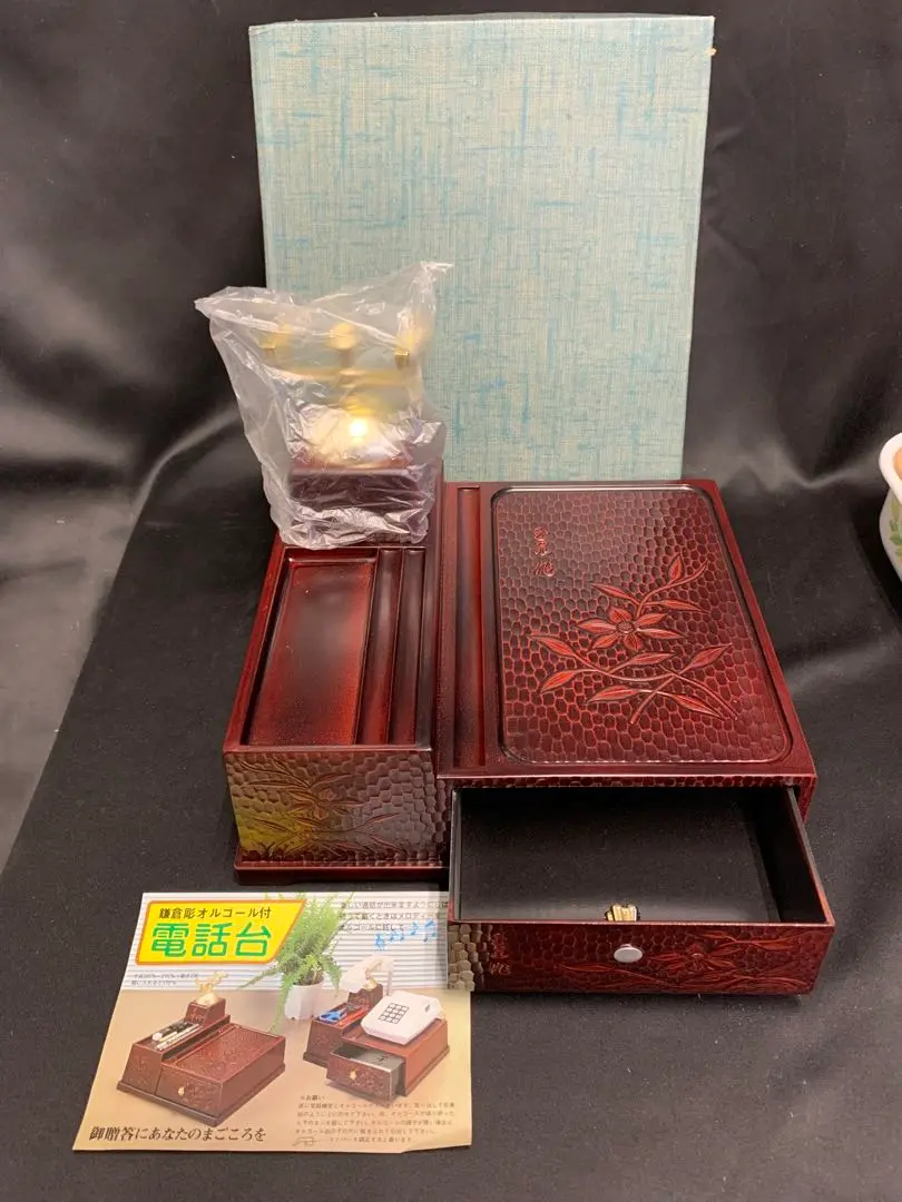鎌倉彫 宝石箱 オルゴール付き