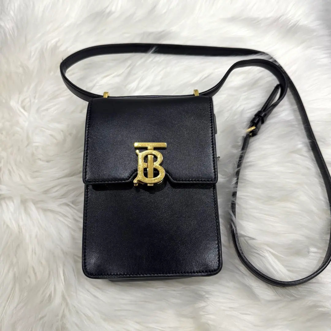 Thumbnail of Burberry Leather Shoulder Bag TB Black