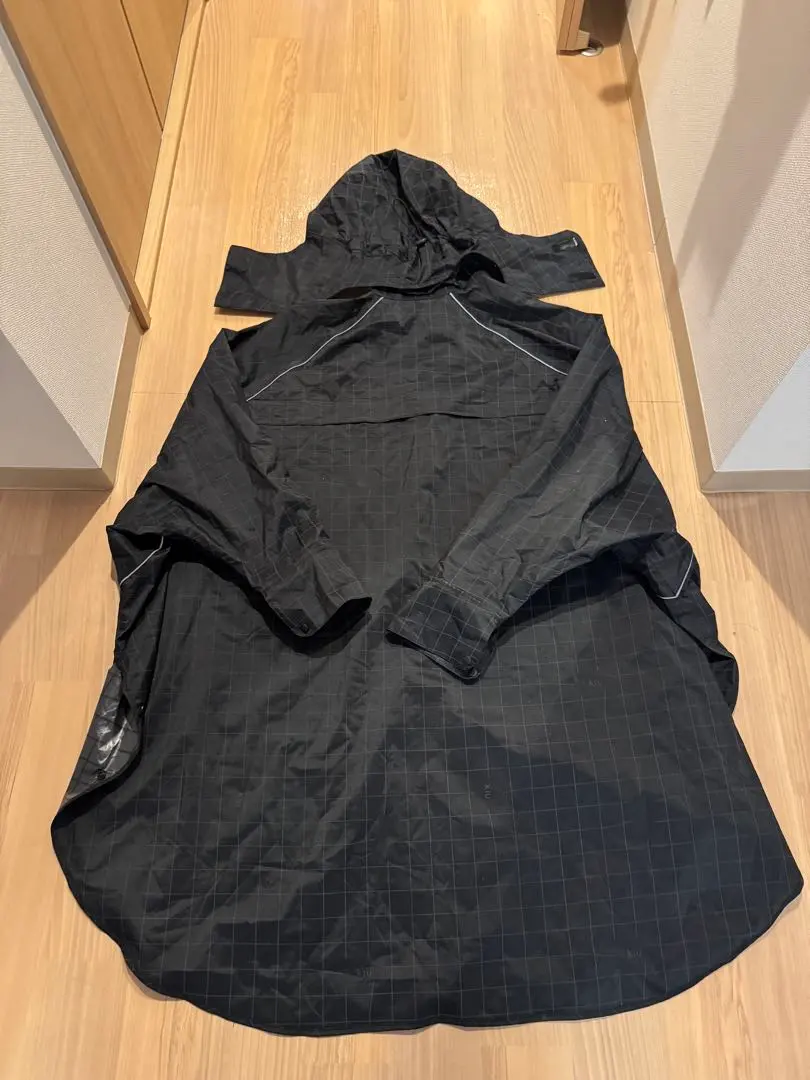 Thumbnail of KiU Visible Bicycle Rain Poncho Grid Black
