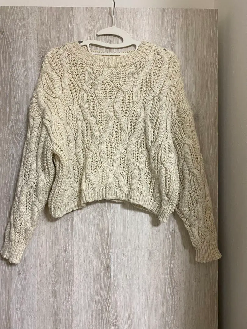 Thumbnail of Knit sweater, off-white, chunky knit