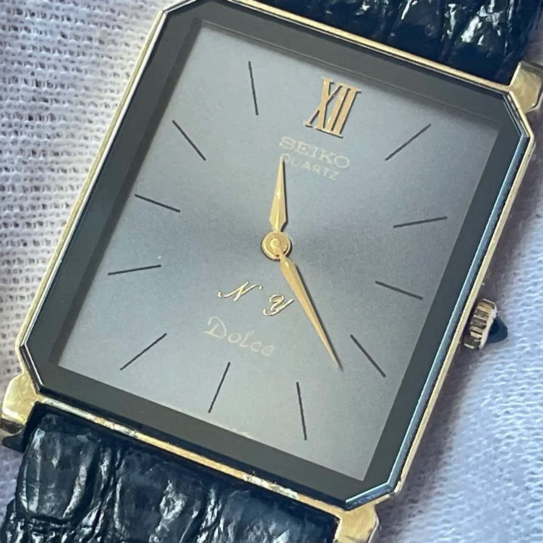 【稼働】SEIKO セイコー ドルチェ 7730-5040 ダークグレーQZ 稼働】SEIKO セイコー ドルチェ 7730-5040 ダークグレーQZ