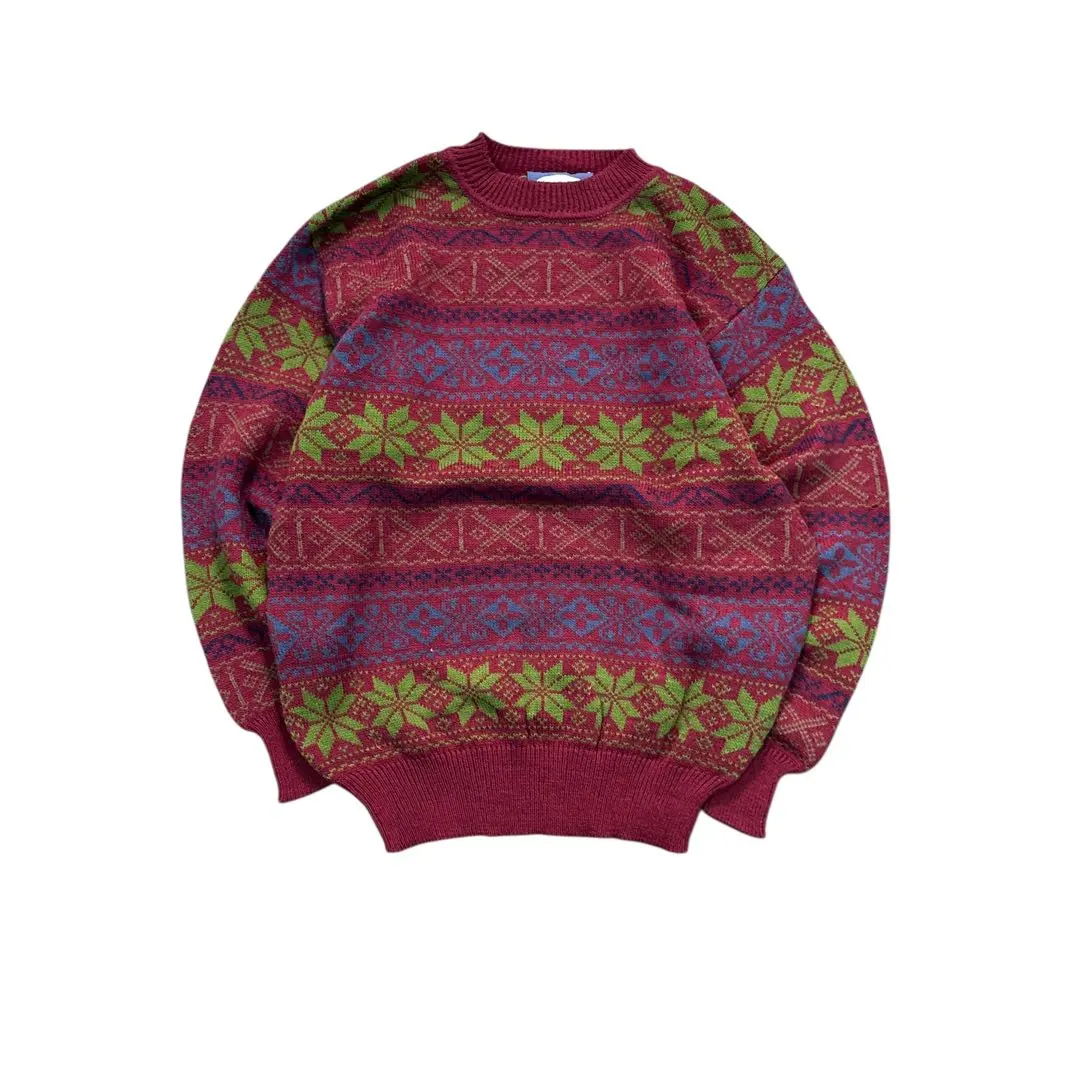 Thumbnail of 7AS7 Nordic Pattern Pullover Knit Vintage M Used Clothing
