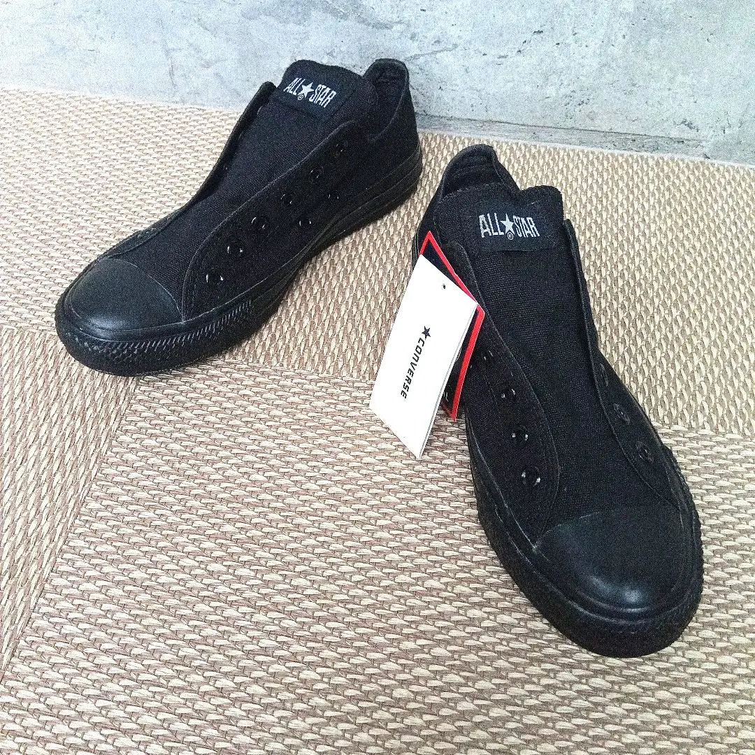 【未使用】CONVERSE SLIPⅢOX モノクローム スリッポン 24.5黒 2025年最新】コンバース スリッポン ブラックモノクロームの人気