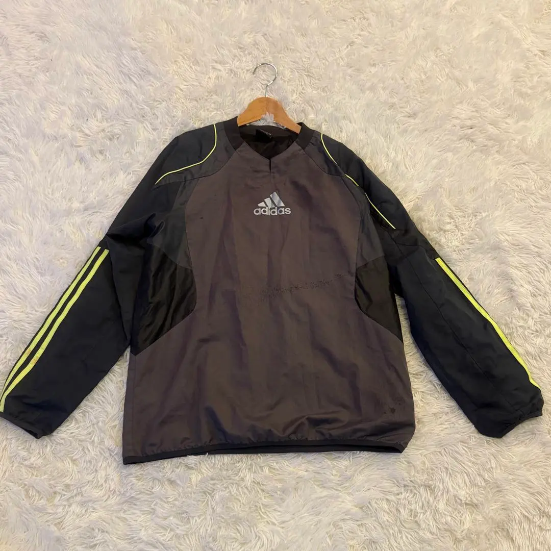 Thumbnail of Adidas long-sleeved training wear, size S, black with fluorescent lines