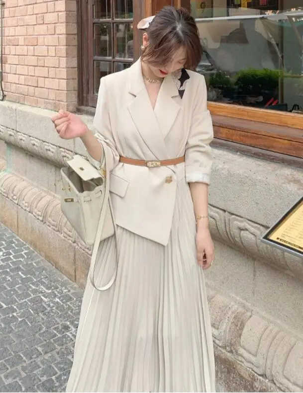 Thumbnail of One-piece Ceremony Suit Formal Suit Pleated Faux Layered M