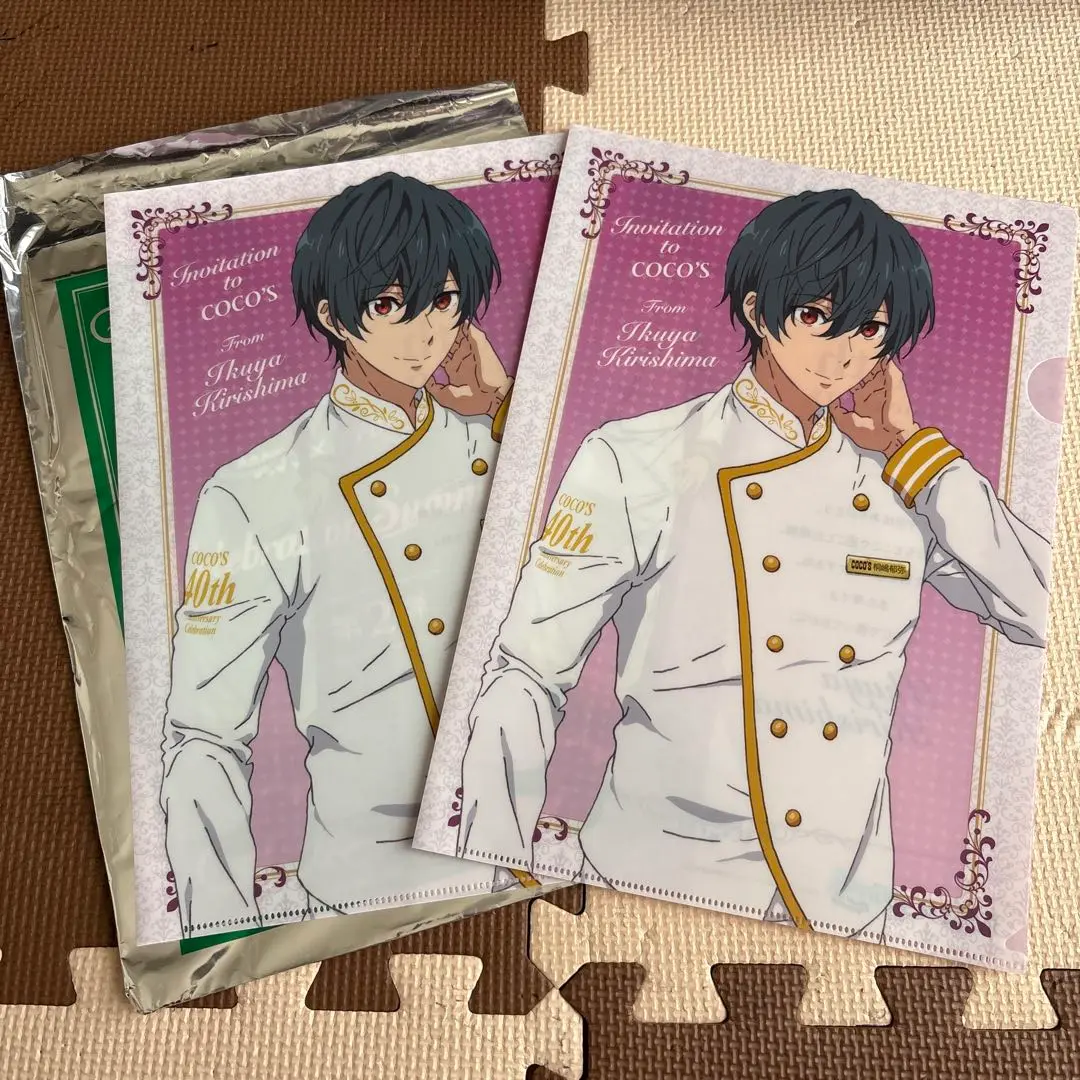 Free!　郁弥　旭　海外原画ランダム配布ポストカード　ミニ両面クリアファイル Free! 郁弥 旭 海外原画ランダム配布ポストカード ミニ両面