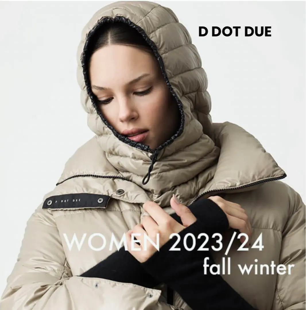 D DOT DUE ネイビー ダウンジャケット フード付き