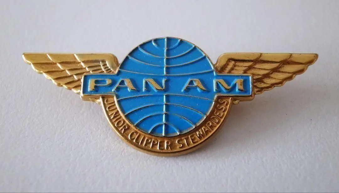 パンナム航空 ピンバッチ×2 バッジ パンアメリカン航空 送料無料即決 PANAM パンナム航空 パンアメリカン航空 バッジ