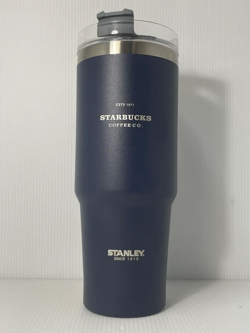 【新品未使用】STANLEY + STARBUCKS ネイビー水筒 ステンレスボトルSTANLEYネイビー473ml|ボトル|bottle