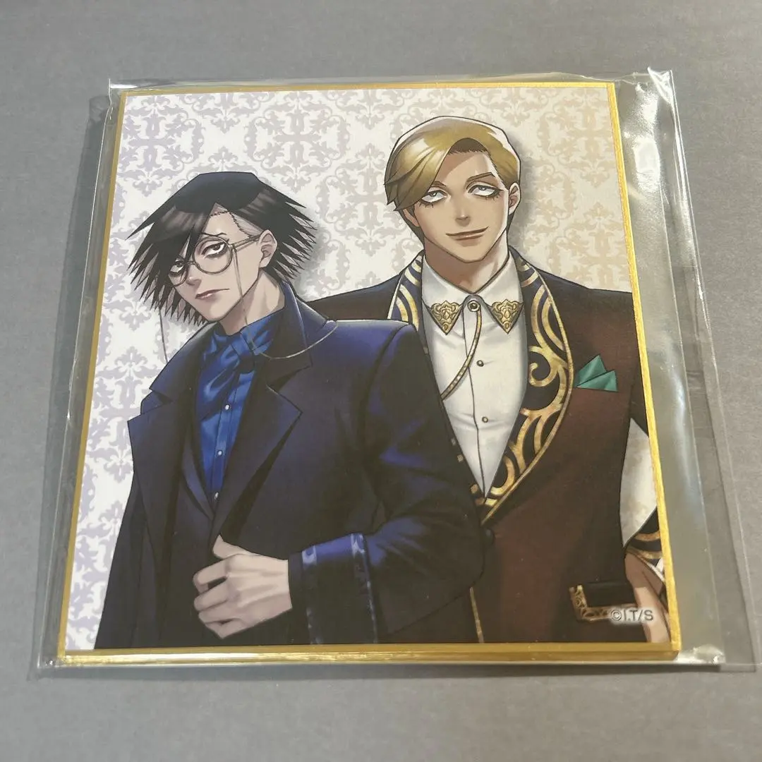 Thumbnail of JANKEN BANK Suit Ver. Newly Illustrated Mini Shikishi (Art Board) - Keiichi Shishigami & Reiji Murasame