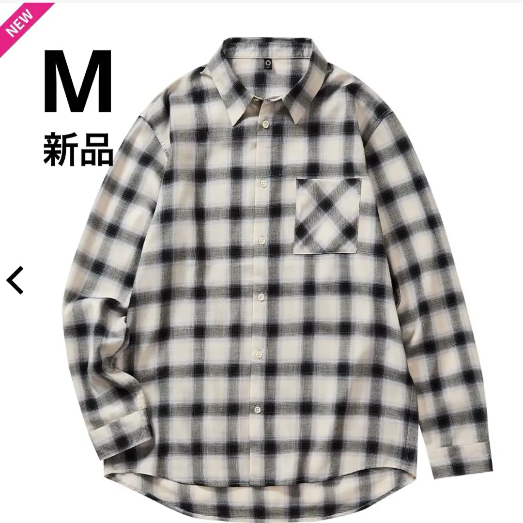 Thumbnail of New Workman Ombre Check Light Long Sleeve Shirt, Size M, Gray x Black